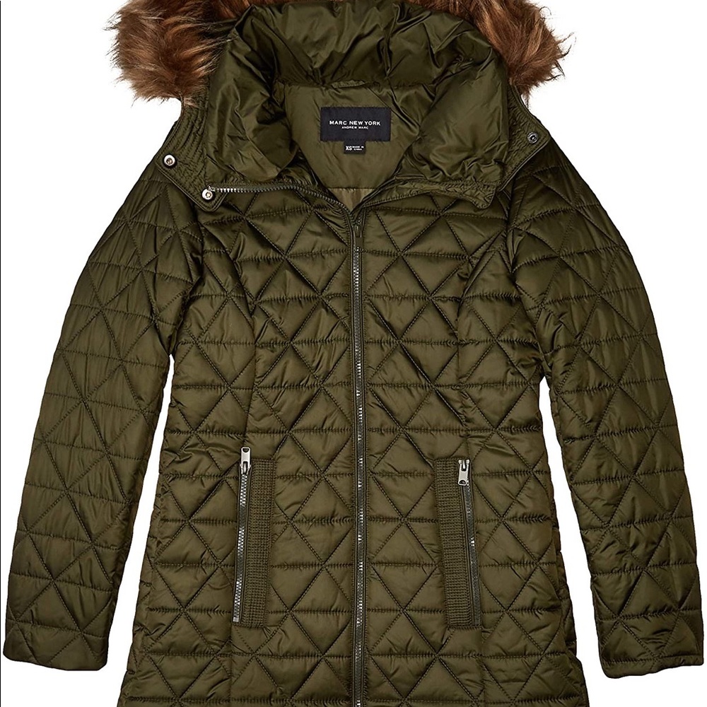 Khaki winter jacket - Picture 4 of 5